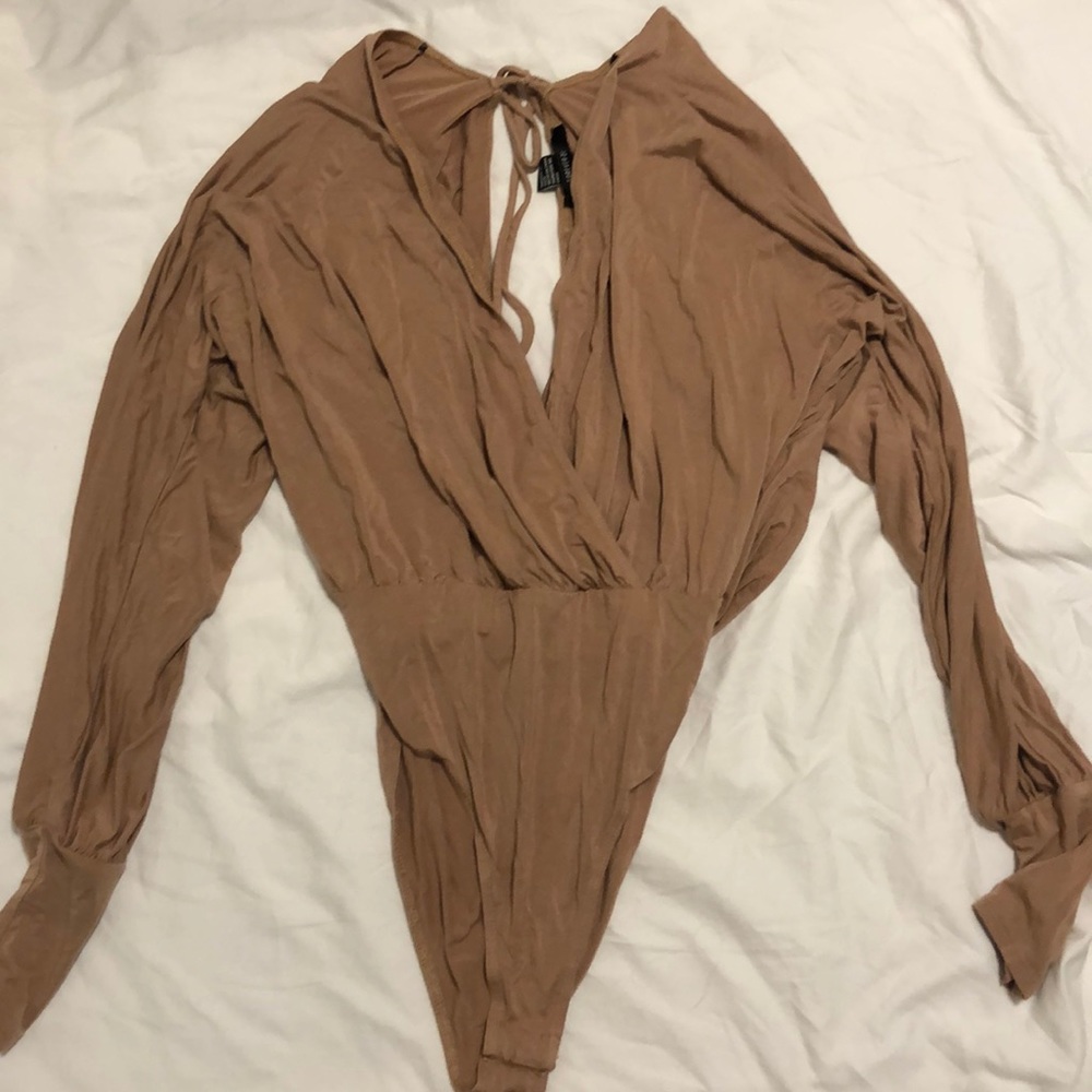 Long sleeve flowy bodysuit